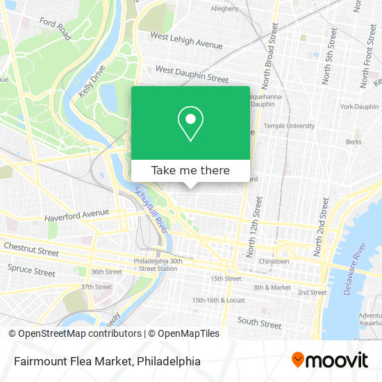 Mapa de Fairmount Flea Market