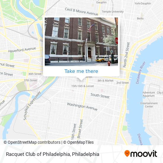 Racquet Club of Philadelphia map