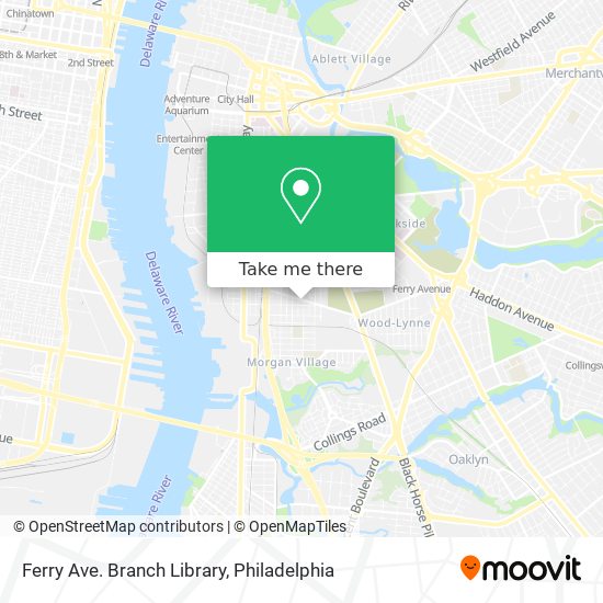 Ferry Ave. Branch Library map