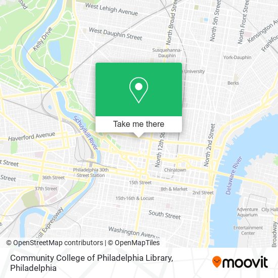 Community College of Philadelphia Library map