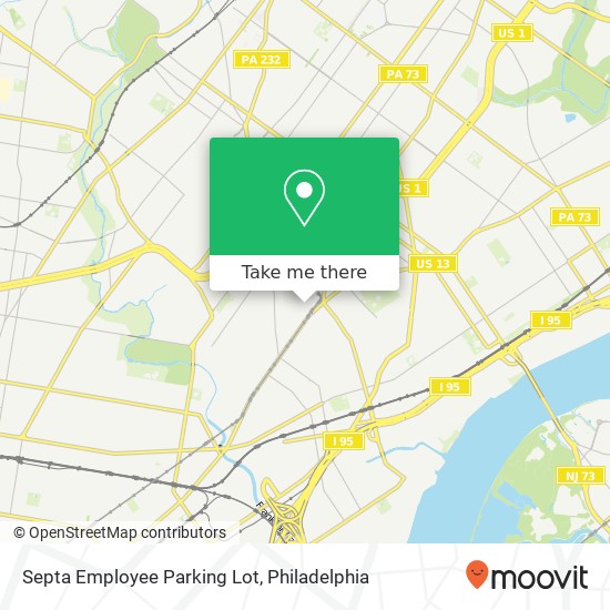 Septa Employee Parking Lot map