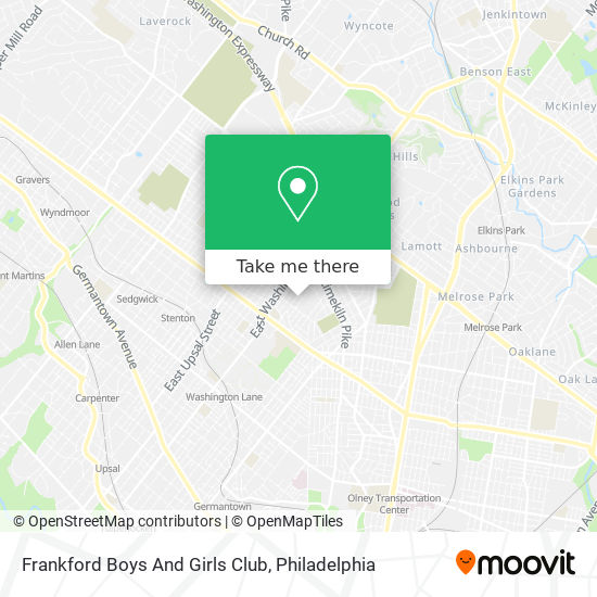 Mapa de Frankford Boys And Girls Club