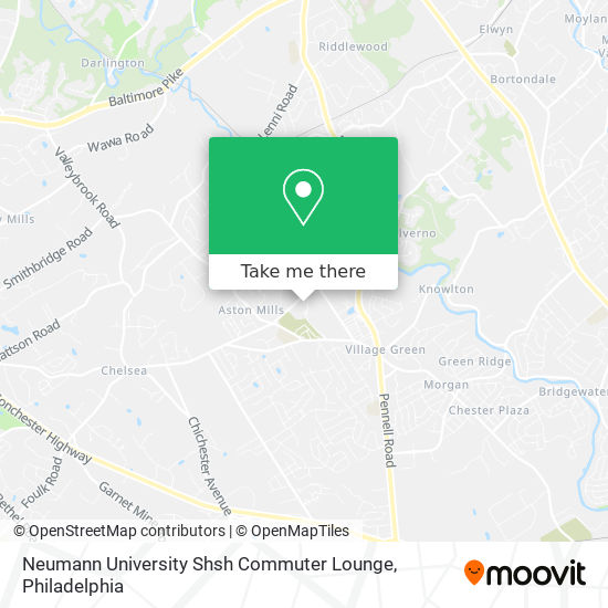 Neumann University Shsh Commuter Lounge map