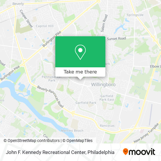 John F. Kennedy Recreational Center map