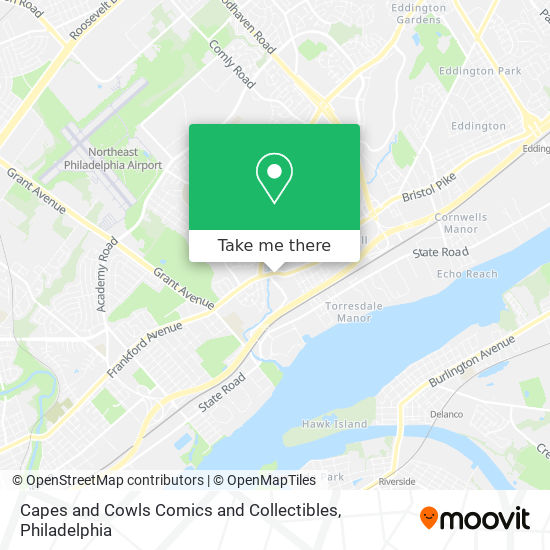 Capes and Cowls Comics and Collectibles map