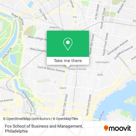 Fox School of Business and Management map