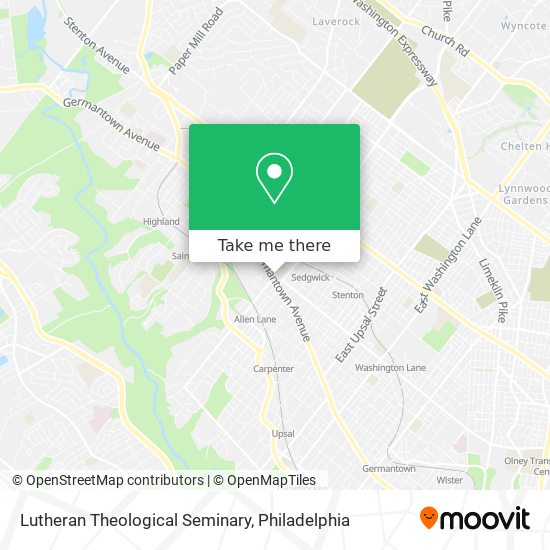 Mapa de Lutheran Theological Seminary