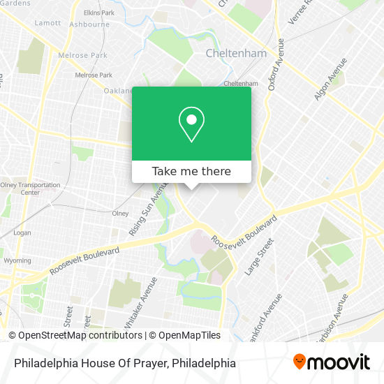 Philadelphia House Of Prayer map