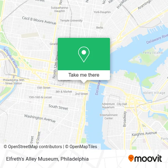 Elfreth's Alley Museum map