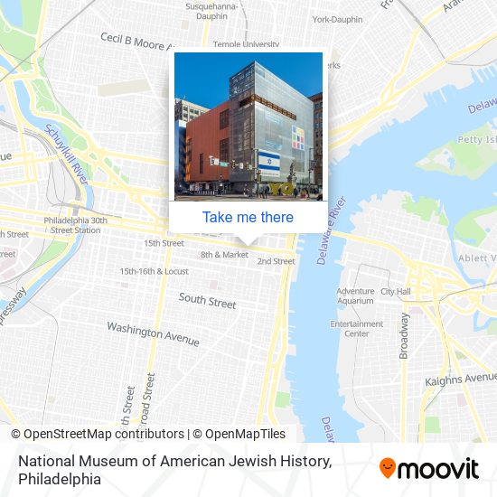 Mapa de National Museum of American Jewish History