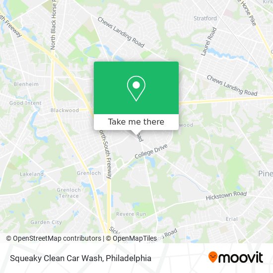 Squeaky Clean Car Wash map