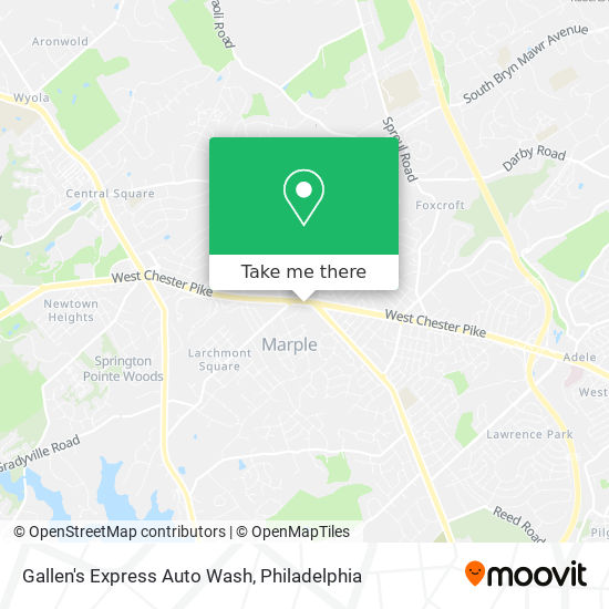 Mapa de Gallen's Express Auto Wash