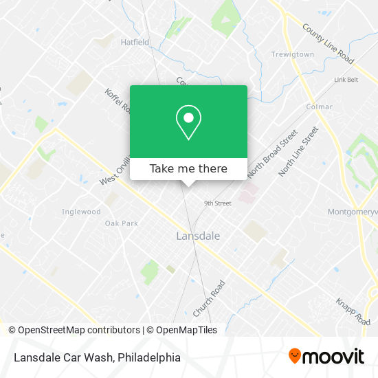 Lansdale Car Wash map