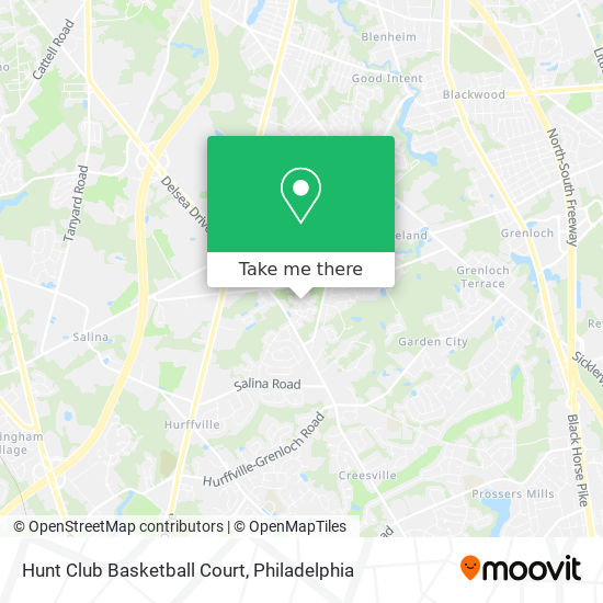 Hunt Club Basketball Court map