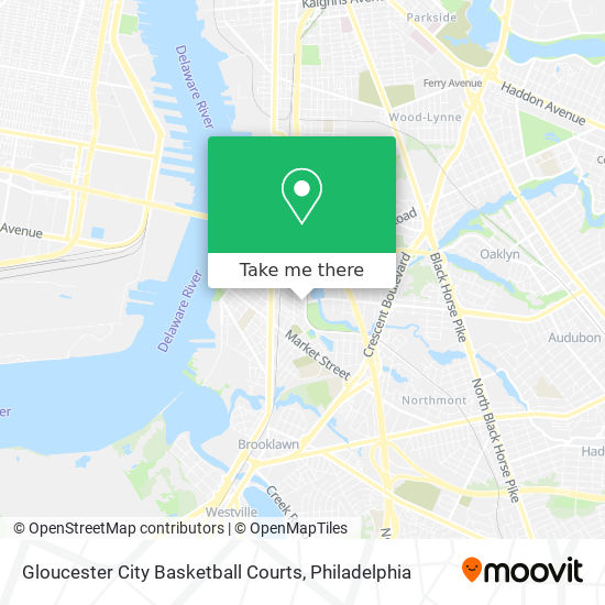 Gloucester City Basketball Courts map