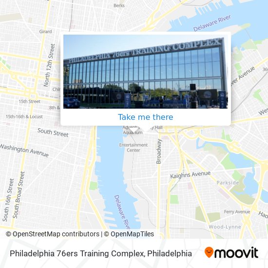 Philadelphia 76ers Training Complex map