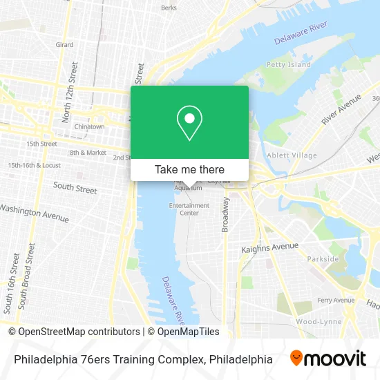 Philadelphia 76ers Training Complex map