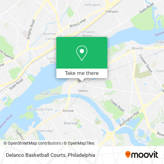 Mapa de Delanco Basketball Courts