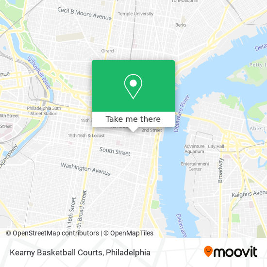 Kearny Basketball Courts map