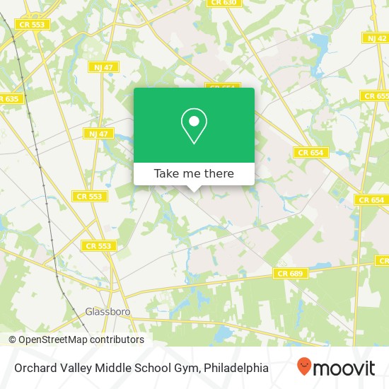 Orchard Valley Middle School Gym map
