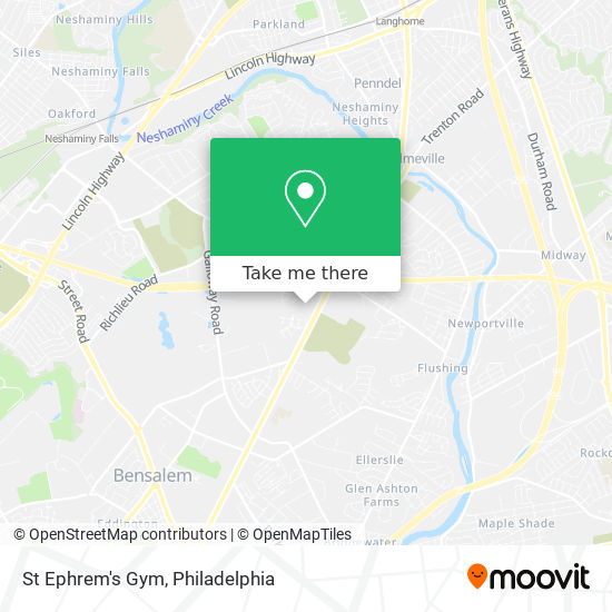 Mapa de St Ephrem's Gym