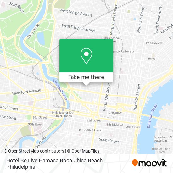 Hotel Be Live Hamaca Boca Chica Beach map
