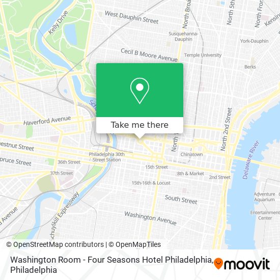 Washington Room - Four Seasons Hotel Philadelphia map