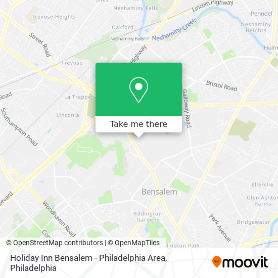 Holiday Inn Bensalem - Philadelphia Area map