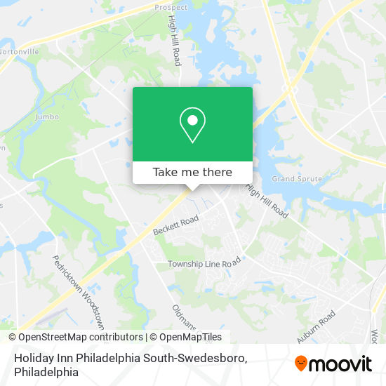 Holiday Inn Philadelphia South-Swedesboro map