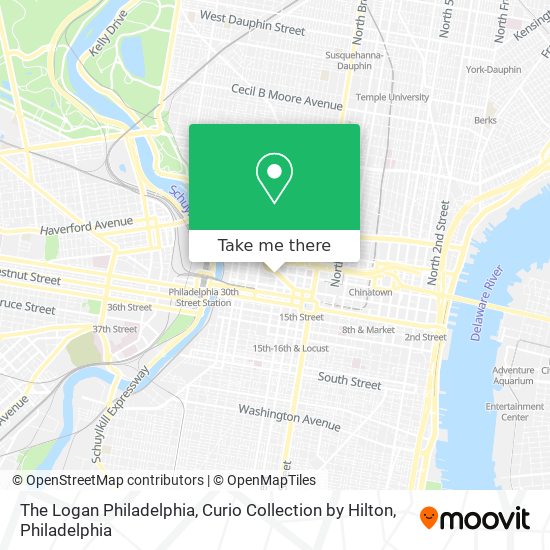 The Logan Philadelphia, Curio Collection by Hilton map