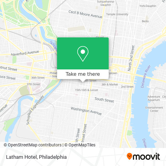 Latham Hotel map