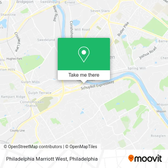 Philadelphia Marriott West map