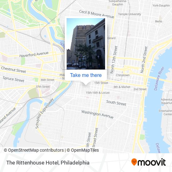 The Rittenhouse Hotel map