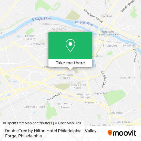 DoubleTree by Hilton Hotel Philadelphia - Valley Forge map