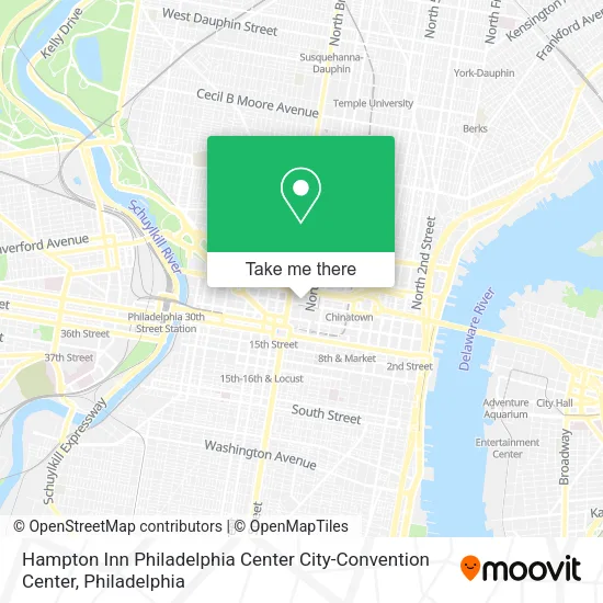 Hampton Inn Philadelphia Center City-Convention Center map