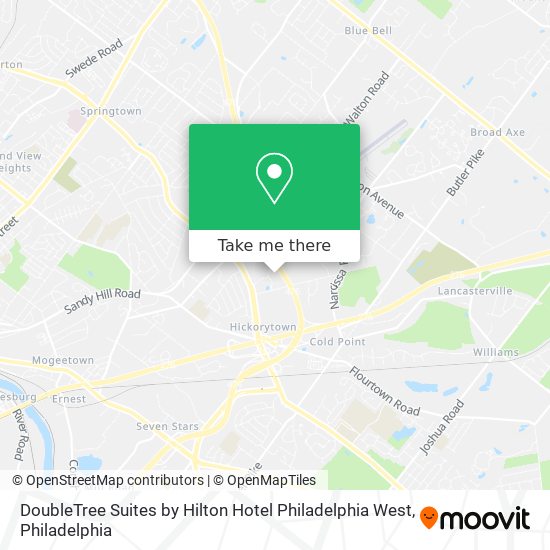 DoubleTree Suites by Hilton Hotel Philadelphia West map