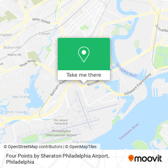 Mapa de Four Points by Sheraton Philadelphia Airport