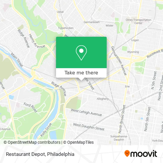 Restaurant Depot map