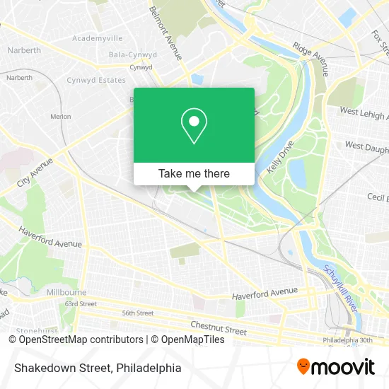 Shakedown Street map