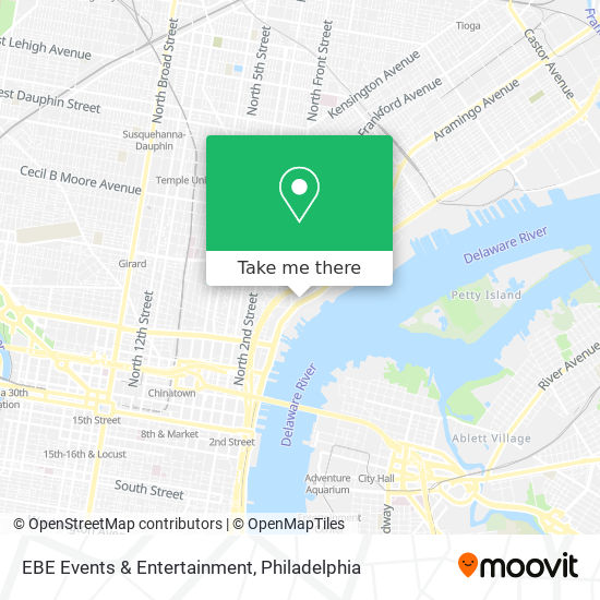 EBE Events & Entertainment map