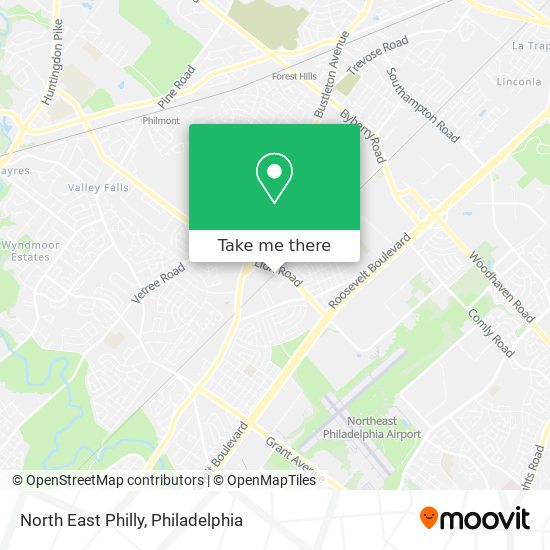 North East Philly map