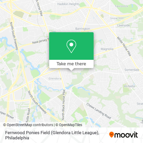 Mapa de Fernwood Ponies Field (Glendora Little League)