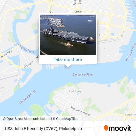 Mapa de USS John F Kennedy (CV67)