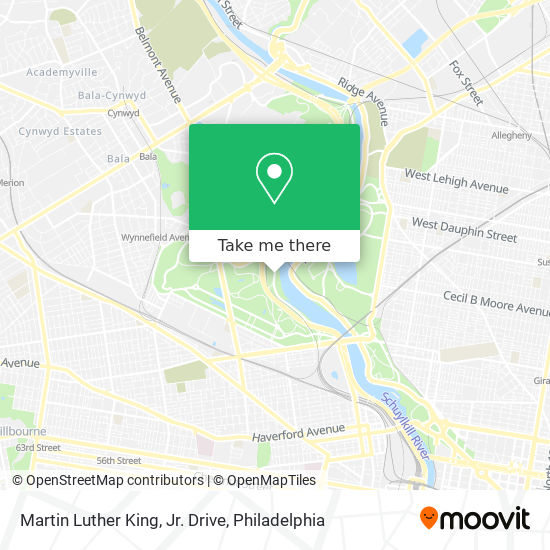 Mapa de Martin Luther King, Jr. Drive