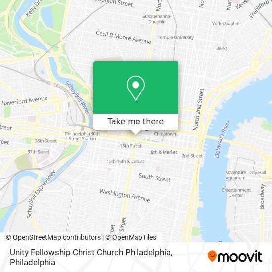 Mapa de Unity Fellowship Christ Church Philadelphia