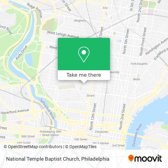 Mapa de National Temple Baptist Church