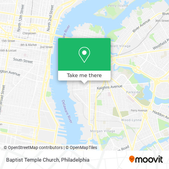 Baptist Temple Church map