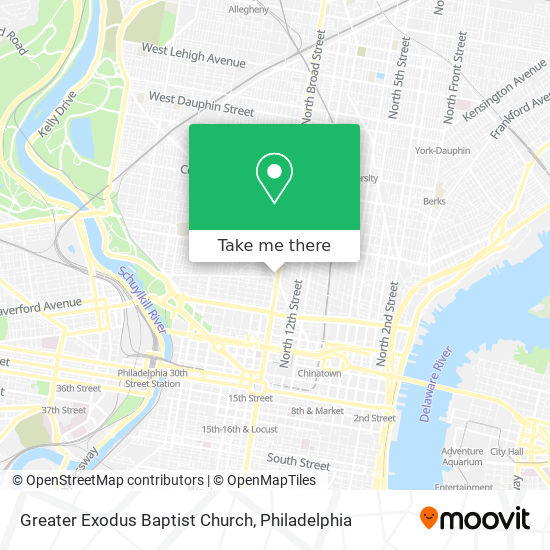 Mapa de Greater Exodus Baptist Church