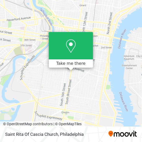 Saint Rita Of Cascia Church map