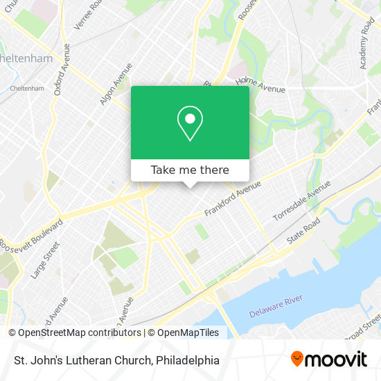 St. John's Lutheran Church map